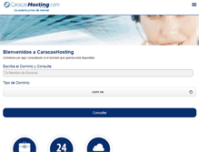 Tablet Screenshot of caracashosting.com